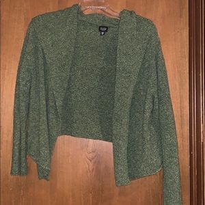 Eileen Fisher green cardigan